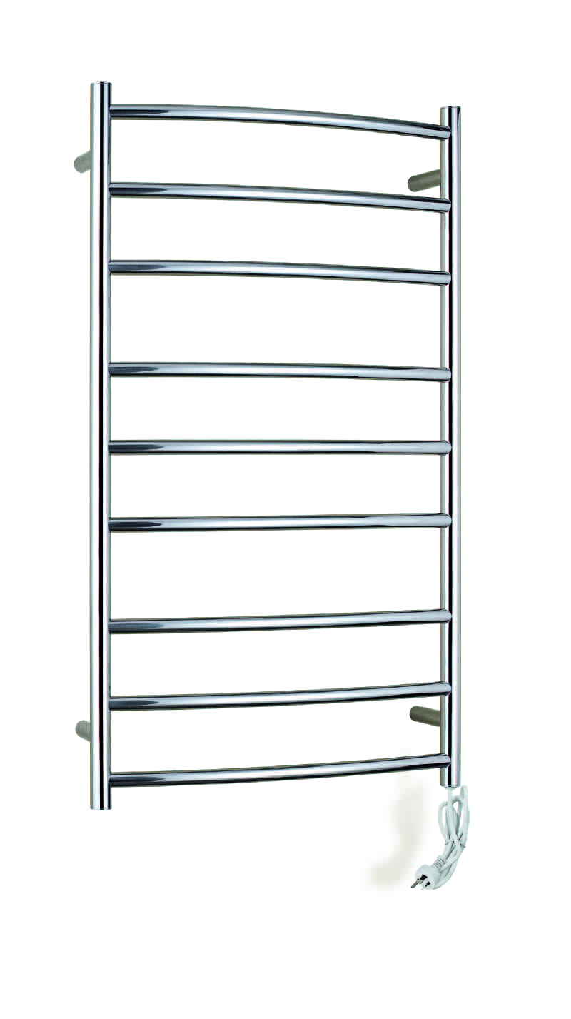 chrome curved electrical towel rail manufacturer for hotel-1