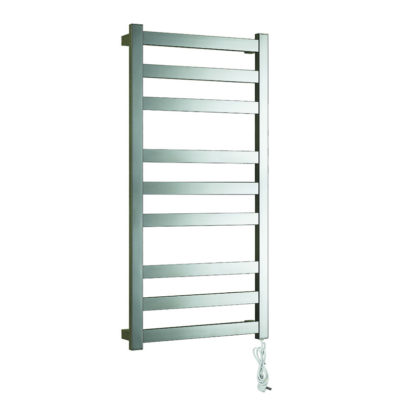 Wall Mounted Heated Towel Warmer & Drying Rack, 9 Bars & Stainless Steel Frame LS09