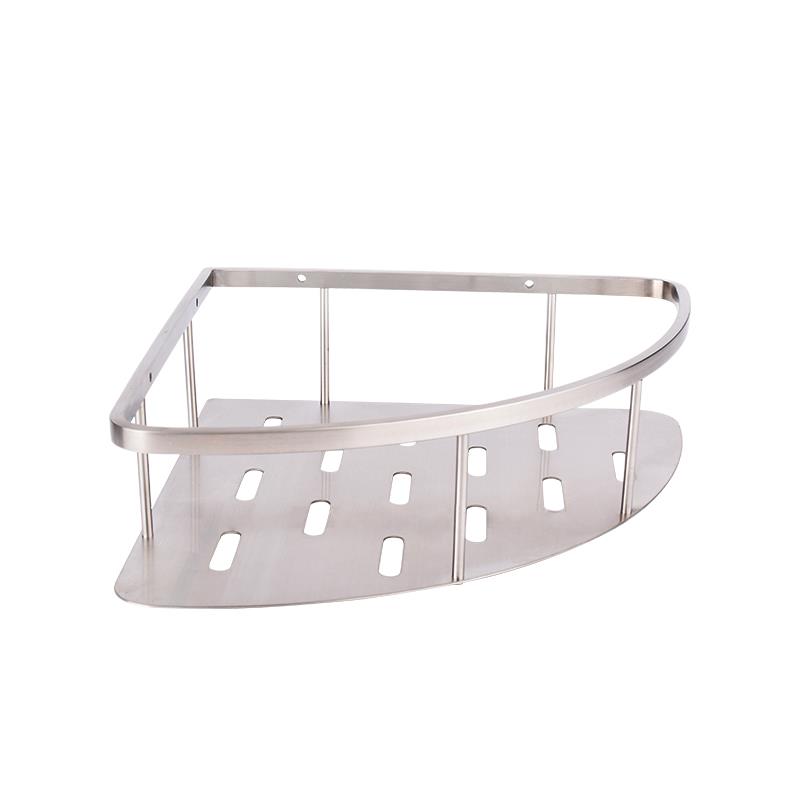 Stainless Steel Shower Basket Bathroom Wire Storage Corner Basket JC04