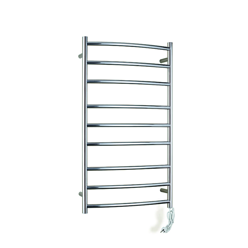 10 Bar Wall Mount Curved Electric Towel Warmer CR09-01/02C