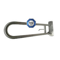 TUV Approved  Three Positions Stainless Steel Swing Up Grab Bar