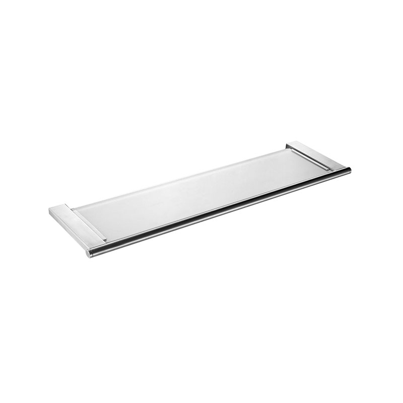 Stainless Steel Bathroom Wall Mounted Glass Shelf JE03